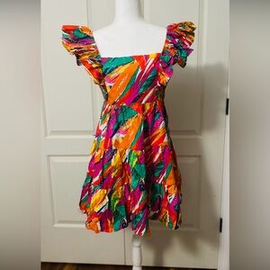 Flying Tomato Multicolor Smocked Dress